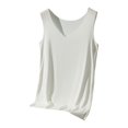 thumbnail image 6 of Tittly Womens Tank Tops Womens Loose Tank Tops Basics Tank Tops for Women Womens Tank Tops Sleeveless Neck Loose Fit Summer Clothes White, 6 of 7