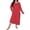 Watermelon red, variant on Women Plus Size Christmas Bow Print Long Sleeve Pajamas Loose Nightdress Women's Sleepwear long sleeve nightgowns for women Hot Pink XXXL