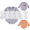 thumbnail image 3 of 0-3 Months Preemie Baby Girls And Boys Halloween Long Sleeved Dress Cute Cartoon Print Bodysuits Boys And Girls Baby Romper Pajamas Crawling Clothes, 3 of 4