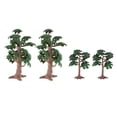 thumbnail image 1 of Modelo de paisaje de ciprés de cícadas de 4 piezas para accesorios de diorama de jardín doméstico, 1 of 9