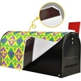 thumbnail image 5 of Mardi Gras Colorful Lilyes Mailbox Cover Magnetic Oversized Carnival Mailbox Covers Letter Post Box Cover Wrap Decoration Welcome Home Garden Outdoor 25.5" Lx 21" W, 5 of 7