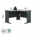 thumbnail image 5 of Series A 48W Corner Desk in Slate and White Spectrum - Engineered Wood, 5 of 6