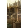 thumbnail image 2 of Roko, Ken 14x24 Black Ornate Wood Framed with Double Matting Museum Art Print Titled - Metropolis City 2, 2 of 4