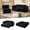 Black, variant on LLappuil Sectional Sofa Bed, Futon Convertible Sofa Bed King Size, Plush Corduroy Loveseat Sofa Couch for Living Room Black