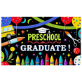 thumbnail image 3 of Colorful Preschool Graduation Themed Banner with School Bus Crayons and Party Elements Backdrop Decorations for Preschool Graduation Parties Photography Props Celebration Decor Party Supplies, 3 of 8