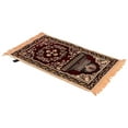 thumbnail image 4 of Prayer Rug, Vintage Flowers Hand Woven Easy To Fold Islamic Prayer Rugs  for Pilgrimage Activities Red, 4 of 7