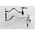 thumbnail image 2 of Kingston Brass KS2101BAL Heirloom Wall Mount Pot Filler, Polished Chrome, 2 of 5
