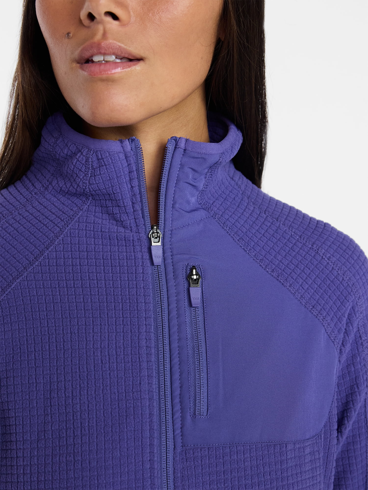Ozark Trail Women's and Women's Plus Mock Neck Fleece Jacket, Sizes XS-2X