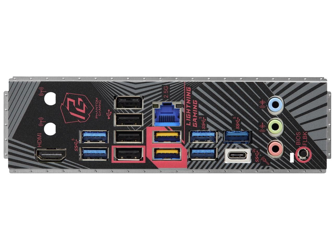 ASRock B650 PG LIGHTING AM5 ATX Motherboard, 4 slots DDR5, PCIE 4.0 x16,  3 M.2 slots,  2.5Gb Lan, 7.1 Nahimic Audio , Rear USB3.2 Gen2X2 Type_C ,  14+2+1 Power Phase, AMD CrossFire.