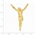 thumbnail image 3 of 14k Yellow Gold Solid Corpus Chain Slide Charm Pendant, 3 of 7
