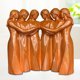 thumbnail image 3 of Figura de la amistad entre hermanas, estatua de la amistad femenina, escultura para dos, tres, cuatro, cinco o seis hermanas, amigas, mejores amigas, regalos de cumpleaños y Navidad., 3 of 8
