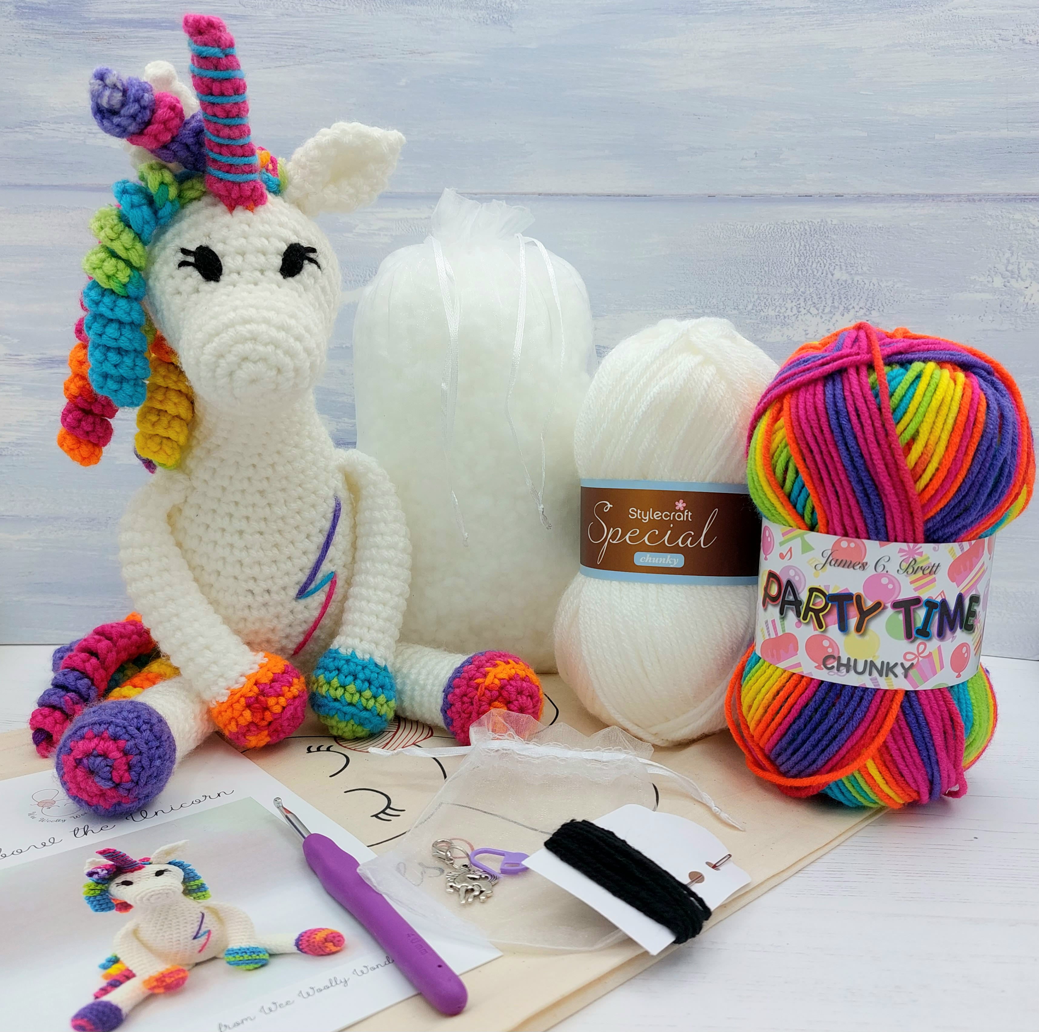 Crochet Kit Luxury Unicorn Craft Kit