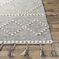 thumbnail image 2 of Hauteloom Eddington Wool Living Room, Bedroom Area Rug - Bohemian, Transitional - Cream, Medium Gray - 2' x 3', 2 of 6