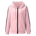 thumbnail image 4 of XIAONU Women'S Hoodies Loose Long Sleeves Zip Up Hoodie Sweatshirts Comfy Oversize Trendy Cute Solid Color Hooded, 4 of 7