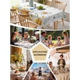 thumbnail image 5 of Eucalyptus Leaves Table Cloth, Waterproof Tablecloth for Square Tables, Daisy Flower Spring Watercolor Country Floral Bee Reusable Washable Fabric Table Cover for Restaurant Kitchen Dining 60"x60", 5 of 9