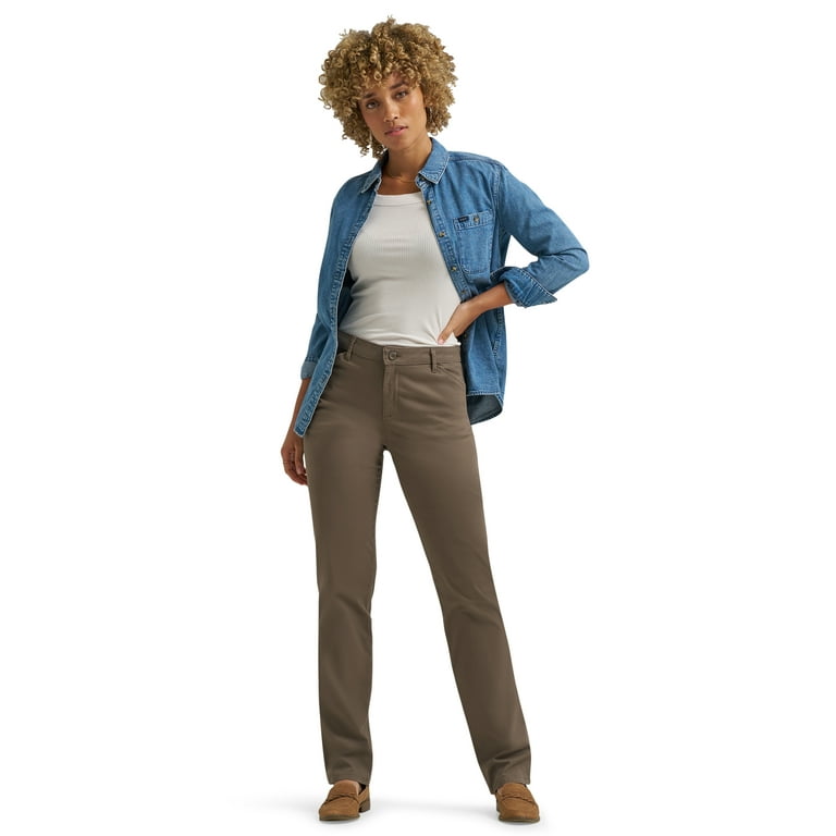 【LE / エルイー】everyday slacks Lee® Women's Relaxed Fit Straight Leg Pant, Sizes 2-18
