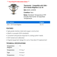 thumbnail image 2 of Thermostat - Compatible with 2006 - 2014 Honda Ridgeline 3.5L V6 2007 2008 2009 2010 2011 2012 2013, 2 of 2