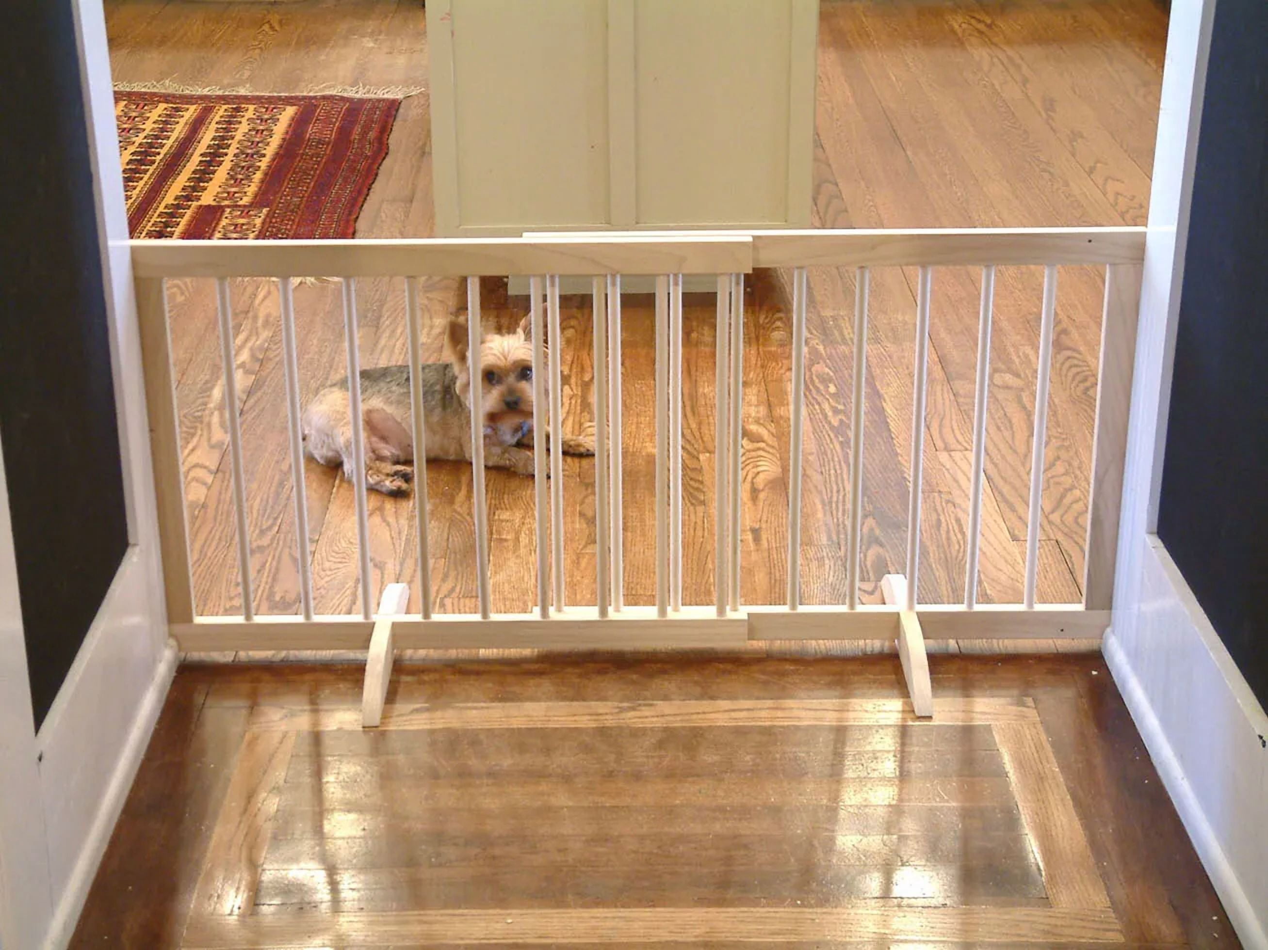 Cardinal Gates Wood Step Over Pet Gate - Natural