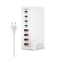 thumbnail image 1 of 240W USB C Charging Station, GaN Compact 8-Port USB C Fast Charging Station. M6D1, 1 of 8