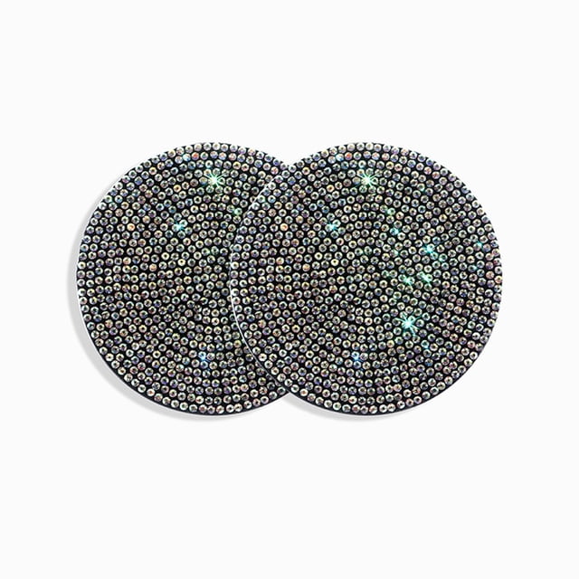 Bling Car Cup Holder Coaster, 2 Pack Anti-Slip Shockproof Vehicle