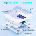 thumbnail image 5 of Lepulse Smart Body Fat Scale with Heart Rate, 4.68" Large Display BMI Scale, 20 Body Composition Metrics: Muscle Mass, Body Fat Percentage, Bluetooth Digital Bathroom Scale with App for Home Fitness, 5 of 9