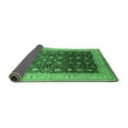 thumbnail image 2 of Ahgly Company Indoor Square Oriental Emerald Green Traditional Area Rugs, 7' Square, 2 of 4