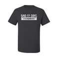 thumbnail image 2 of Wild Bobby, Outnumbered Dad with Girls Gift, Father's Day, Men Graphic Tee, Charcoal, 3X-Large, 2 of 3
