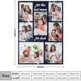 thumbnail image 4 of Personalised Blanket, Custom Blanket with Photos Text.Custom Blanket with Photo Collages.Father, Mom, Lover, Kids, Friends, Birthday, Christmas - Personalised Gifts for Women Men, 180x200cm, 4 of 6