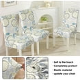 thumbnail image 4 of Dining Room Chair Covers Set of 6, Modern Style Abstract Leaf Dining Chair Covers, Stretchy Removable Washable Dining Chair Covers for Holiday Kitchen Restaurant Party Decor, 4 of 6