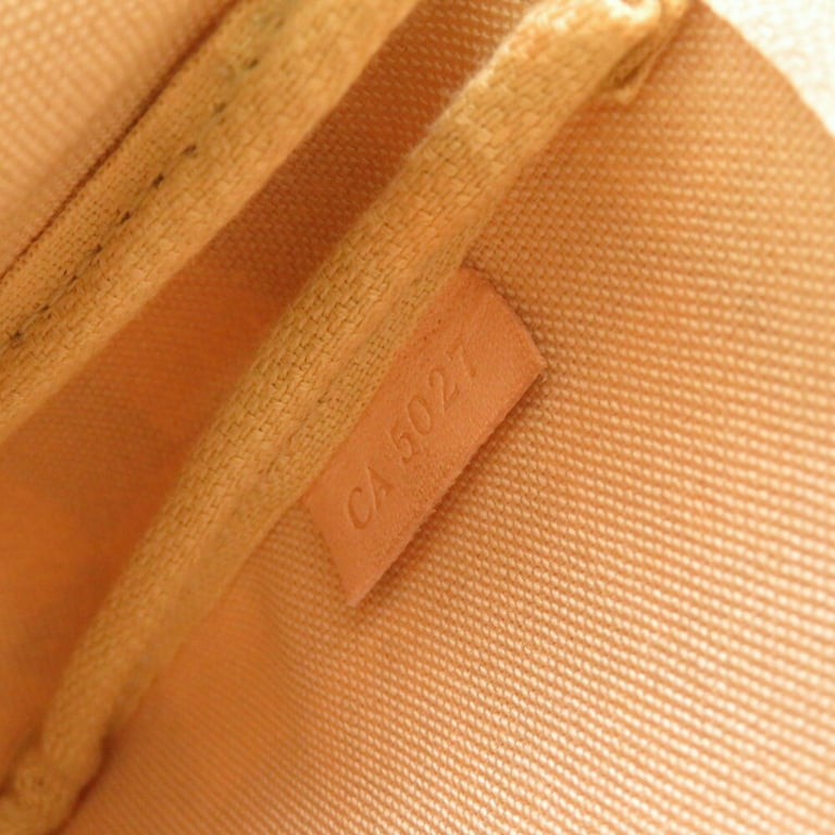 Authenticated Used Louis Vuitton Damier Azur Pochette Accessoires N51986  Bag White 