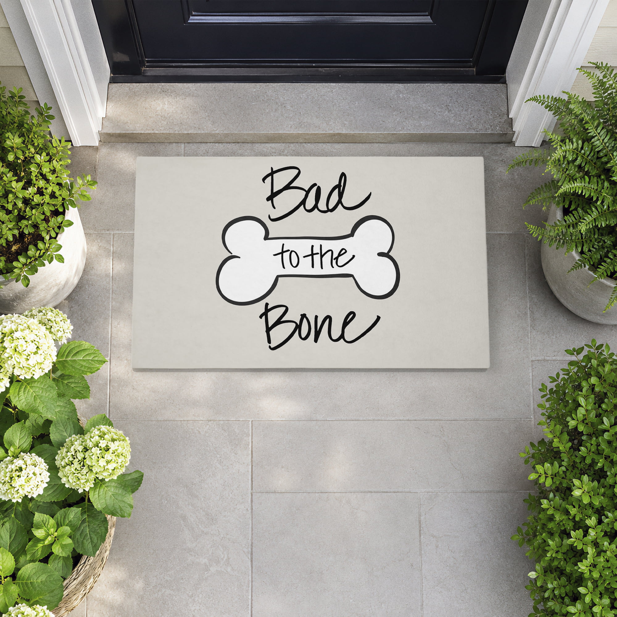 Stupell Industries Bad To The Bone Printed Outdoor Door Floor Mat, design by SunDance Group LLC
