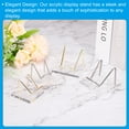thumbnail image 5 of Uxcell 2" x 2" x 1.5" Acrylic Display Stands, Display Easel Holder Metal Arm Style 1, Clear, 5 of 6