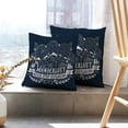 thumbnail image 6 of LALILO Throw Pillow Covers Vintage With Mountains Forest And Lettering Cushion Cover 18" x 18", 2 Pack, 6 of 6