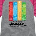 thumbnail image 3 of Avatar - The Last Airbender - Four Nations - Youth Girls Raglan Graphic T-Shirt, 3 of 5