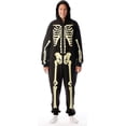 thumbnail image 6 of #followme Glow In The Dark Skeleton Men's Adult Onesie Pajamas 6741-XXL (Men's Skeleton, Mens Large), 6 of 6