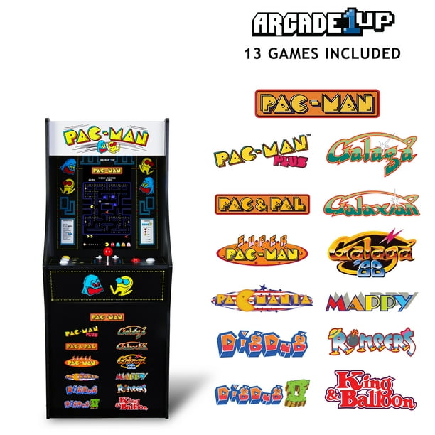 Arcade1Up Arcade Machine PAC‑MAN, 13 Classic Video Games - Walmart