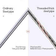 WOOW DEPOT 4 Corners Bed Mosquito Netting Canopy Frame Stainless Steel Post Twin Full Queen King Size