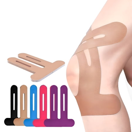 OITY 2026 New Precut Kinesiology Tape for Knees 10 Pcs-Knee Support Stability Knee Pain Relief Athletic Tape-Waterproof Elastic Breathable Hypoallergenic Latex-Free Tape Blue