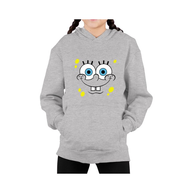 Sudadera Persodesigncl SpongeBob Esponja con diseño de rostro de niño y niña