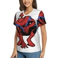thumbnail image 2 of Spider-Man T-Shirt à Manches Courtes Col en V pour Femmes, 2 of 7