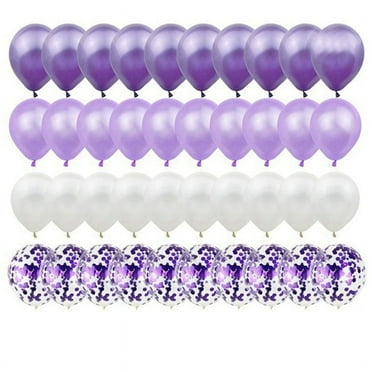 120 x Balloon(3 Set balloons, 40 pieces each)-Purple