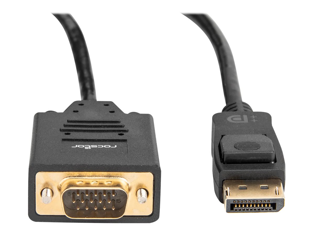 Rocstor Premium 6 ft DisplayPort to VGA Cable M/M- DisplayPort to VGA Supporting (Y10A172B1)