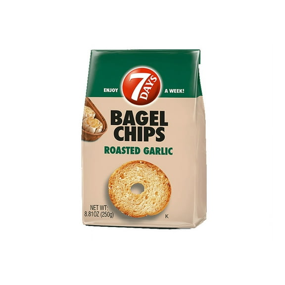 (Price/Case)7 Days 600200112 7 Days Bagel Chips Roasted Garlic 3.17Oz