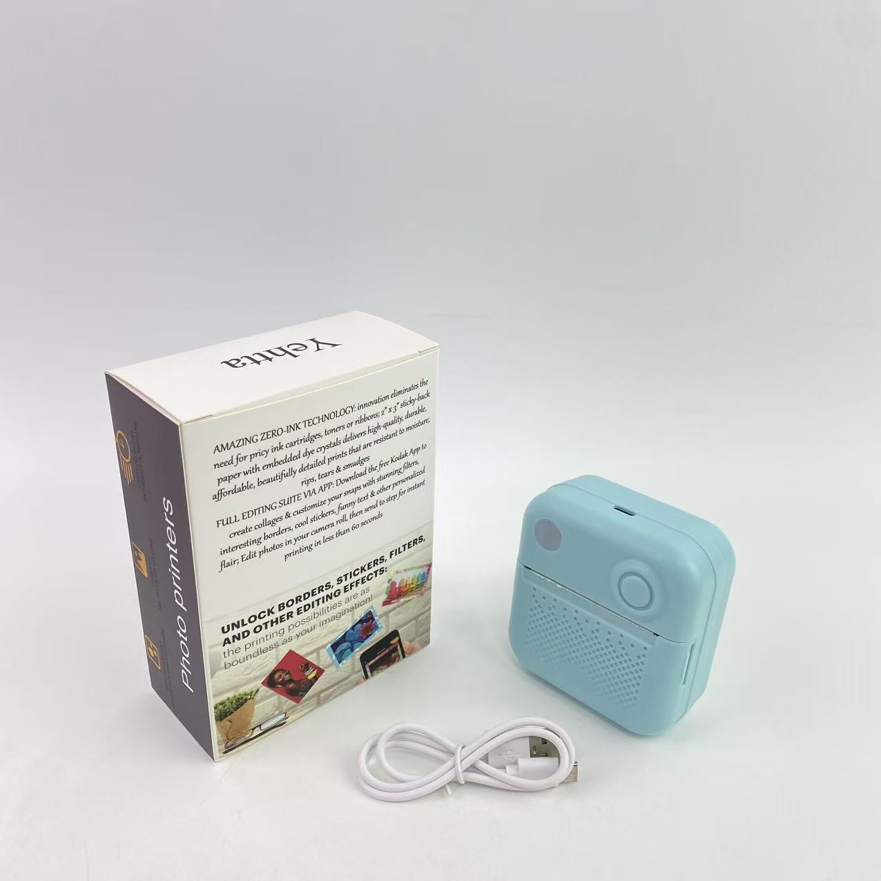 Yehtta Photo printers– Wirelessly Prints 4x6” Photos from Your iOS & Android Device, White