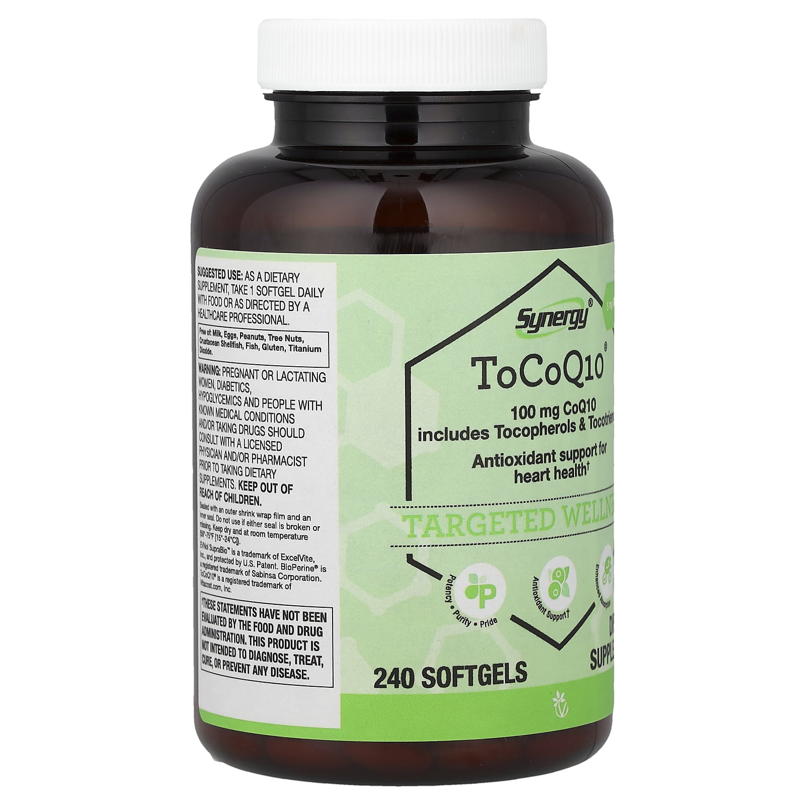 Vitacost Synergy®, ToCoQ10®, 240 Softgels