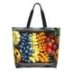 thumbnail image 1 of Balery Halloween Fruit Platter Bolsa Tote Estilo Estético con Cremalleras, Bolsa de Hombro, Bolsa de Compras Grande y Plegable, 1 of 8