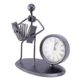 thumbnail image 5 of Milisten Retro Clock Iron Accordion Model Clock Table Clock without Battery for Home, 5 of 5