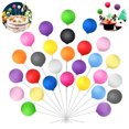 thumbnail image 1 of De Adornos Para Pasteles Con Forma De Globo, Globos De Arcilla Coloridos, Adornos Para Cupcakes, Púas Para Cumpleaños, Bodas, Fiestas, Decoración De Pasteles 30 Piezas Minnieouse HA038897-00, 1 of 6