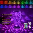 thumbnail image 1 of Lámpara táctil recargable que cambian la luz nocturna RGB Escamas de peces románticas Lámparas de mesa LED con puerto USB, para dormitorio, sala de estar, fiesta, cena, decoración, luces creativas, 1 of 5