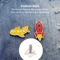 thumbnail image 4 of Minnieouse Broche de dibujos animados, avión de papel, vuelo espacial, accesorio de decoración de moda, insignia para bolso, adorno para niños Accesorios de disfraces tipo 4, 4 of 6
